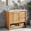 Meuble-lavabo moderne en bois rustique avec rangement