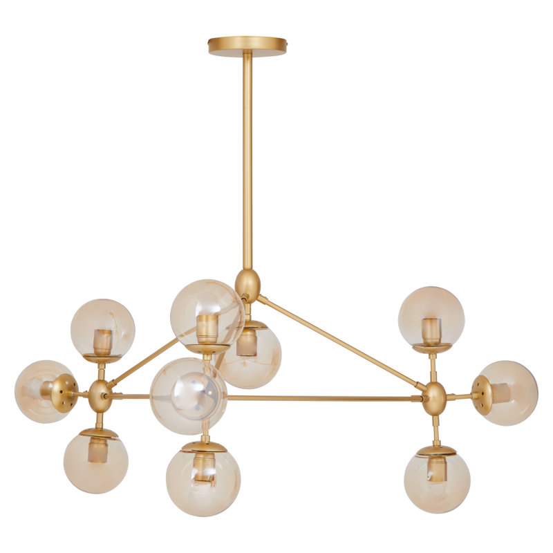 Anselma 10 - Light Gold Pendant