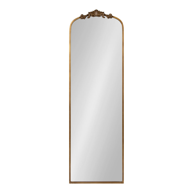 Anglo Metal Flat Mirror, Gold, 58" x 18"