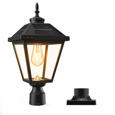 22-In Solar Lantern Head Dusk-To-Dawn