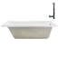 Baignoire de trempage en acrylique 66 po x 34 po, drain inclus-97545274