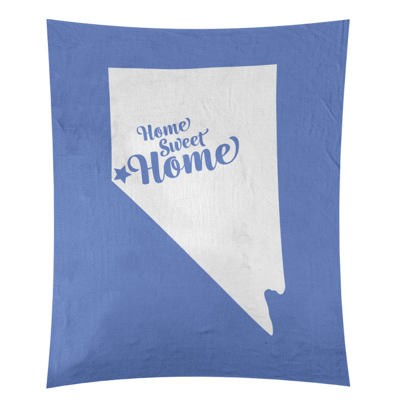 Tapisserie murale Home Sweet Carson City, H 60 po x l 51 po, Bleu