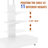 Height Adjustable Mobile TV Cart with Wheels & Push-Pull Drawer, White TV Stand for 32-75 Inch TVs, Ideal for Living Room, Bedroom and Office-1353444448