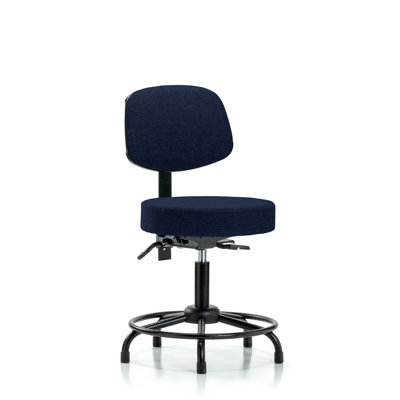 Amelia Backed Adjustable Height Ergonomic Active Stool Wheels