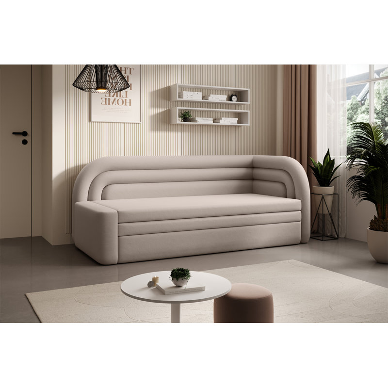 Shamirra 2 Seater Sofa Bed, Beige