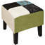 34.5cm Wide Square Floral Standard Ottoman