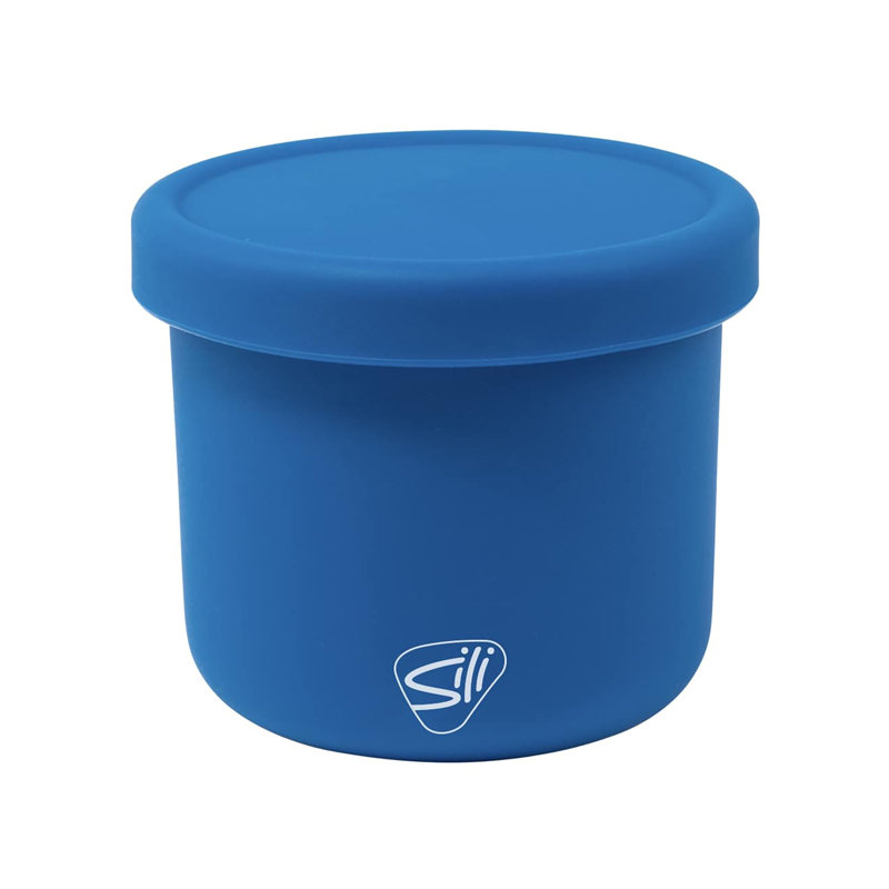 Silipint: Bols à couvercle en silicone de 10 oz: Ensemble de 2 bassins profonds incassables, flexibles, micro-ondes, lave-vaisselle, antidérapants