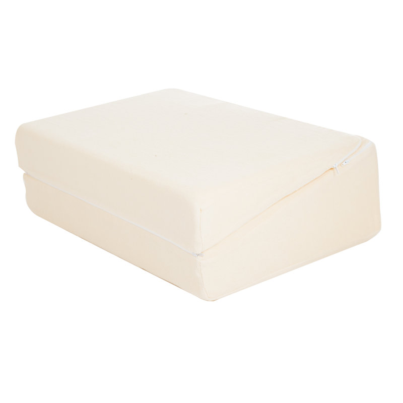 Standard Beige Memory Foam Folding Wedge Pillow