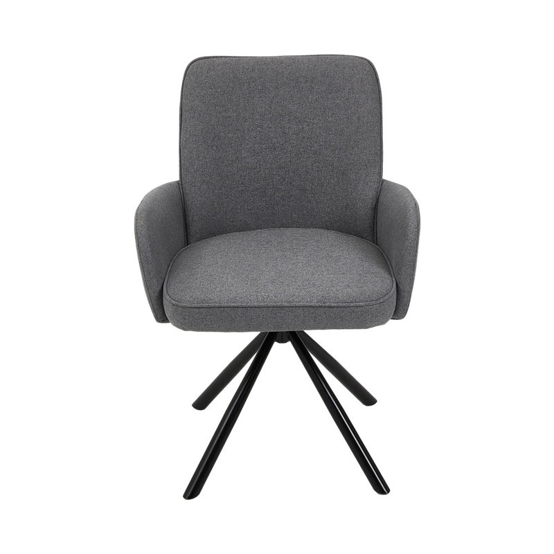 Upholstered Swivel Accent Chair, Grey