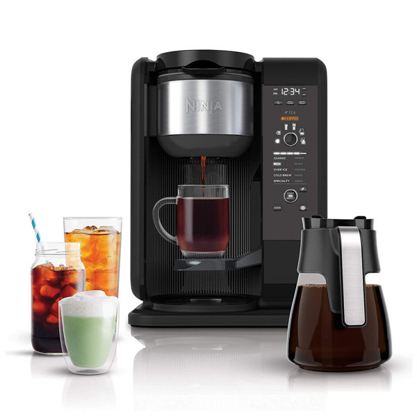 Ninja DCM200 Programmable XL 14-Cup Coffee Maker, 14-Cup Glass Carafe,  Permanent Filter, Stainless Steel 