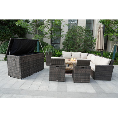 8 - Person Patio Conversation Set with Cushions