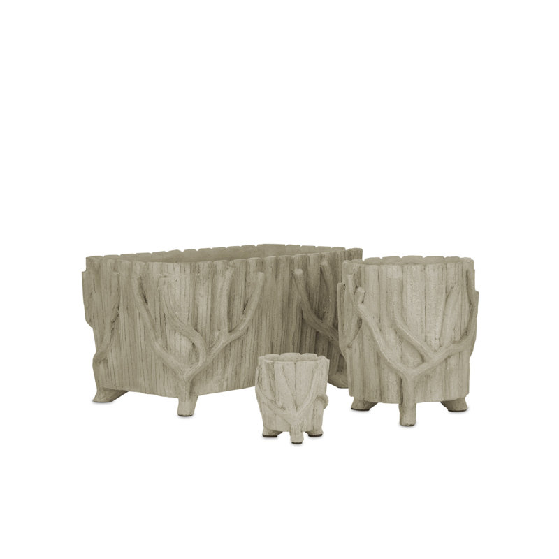 Faux Bois Planter - Planter - Medium - Portland, Faux Bois