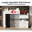 31 Vanity With Flip-Top Mirror, 3 Color Lighting, And Retractable Storage Cabinet - Ideal For Small Spaces Desk Hidden Comfortable Stool Frame A Well Constructed-1737120746