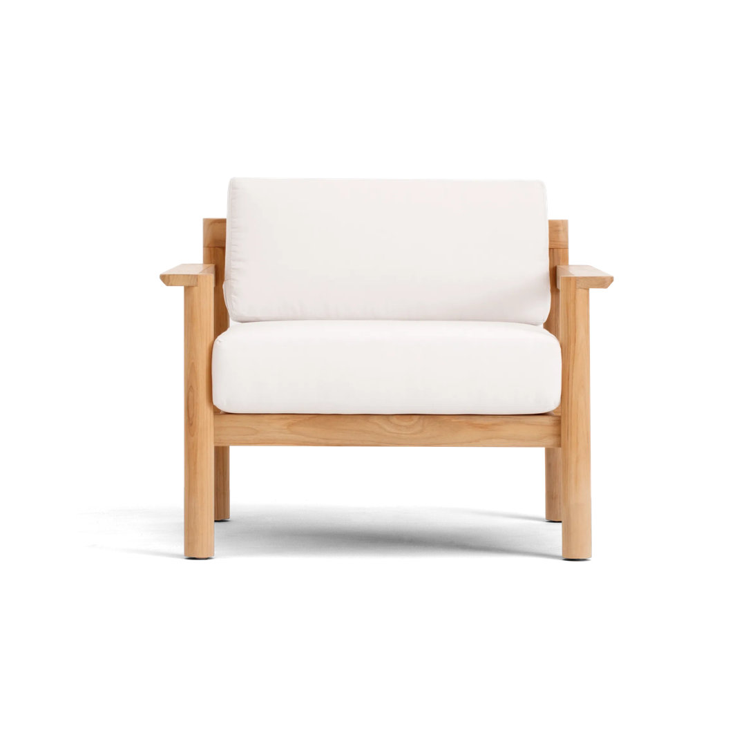 Haven Teak Outdoor Lounge Chair , Sunbrella® Cushions Included Neighbor Cushion 