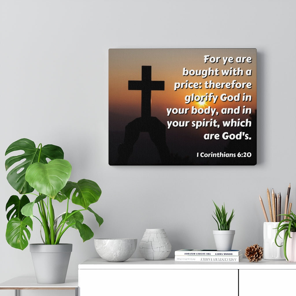 Trinx Glorify God 1 Corinthians 620 Christian Wall Art Bible Verse