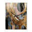 Horloge murale abstraite en marbre doré et noir VI-98716261