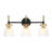 3-light Glass Wall Arm Sconce