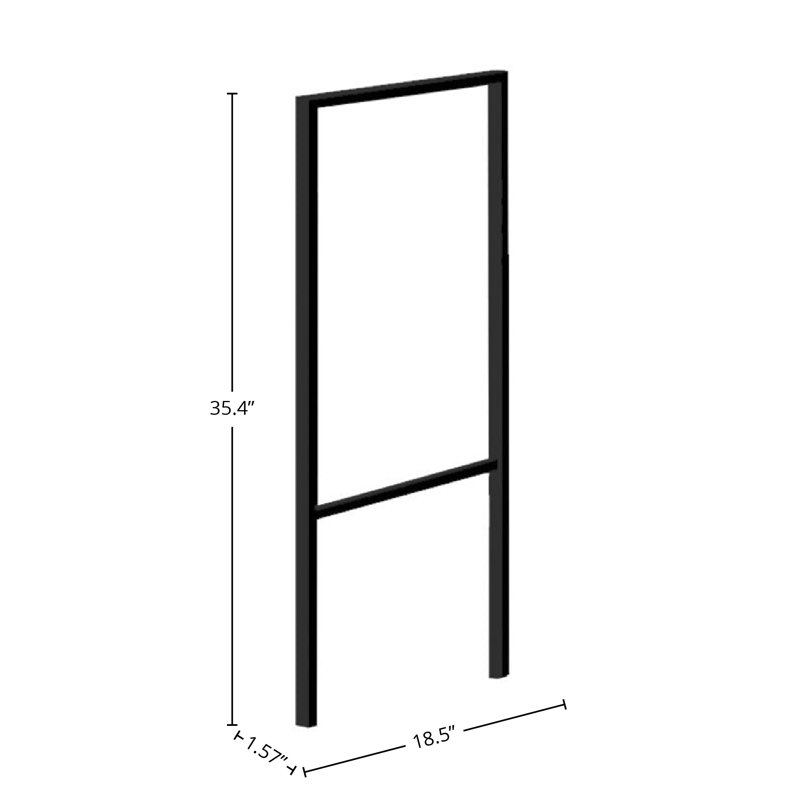 Meuble-lavabo simple 23 po Wethington, H 19,29 po x l 22,8 po x P 32,28 po, Brun / Noir