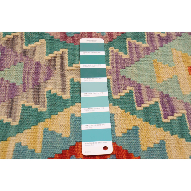 Tapis bleu sarcelle unique 4 pi 11 po x 6 pi 8 po Grenola