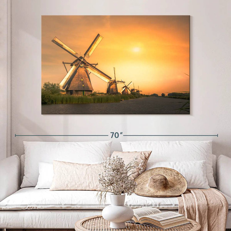 Moulin à vent hollandais Alvord, H 34 po x l 51 po