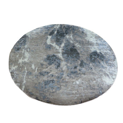 One-of-a-Kind 11'10" X 11'11" Oval Area Rug in Gray