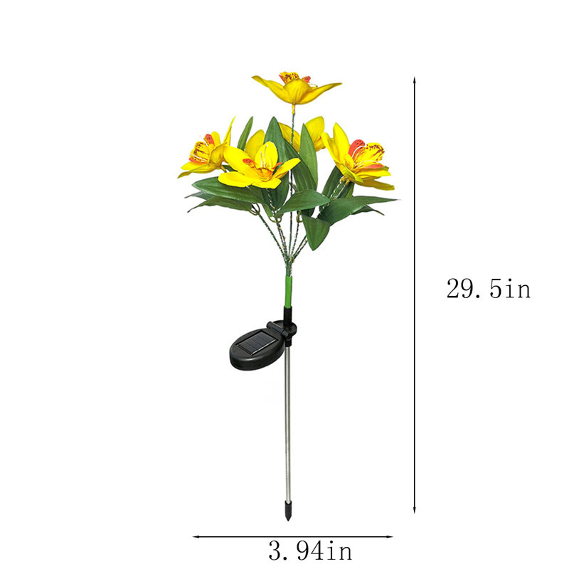 Faux fleurs artificielles en forme de fleurs en soie kbndieu, Yellow