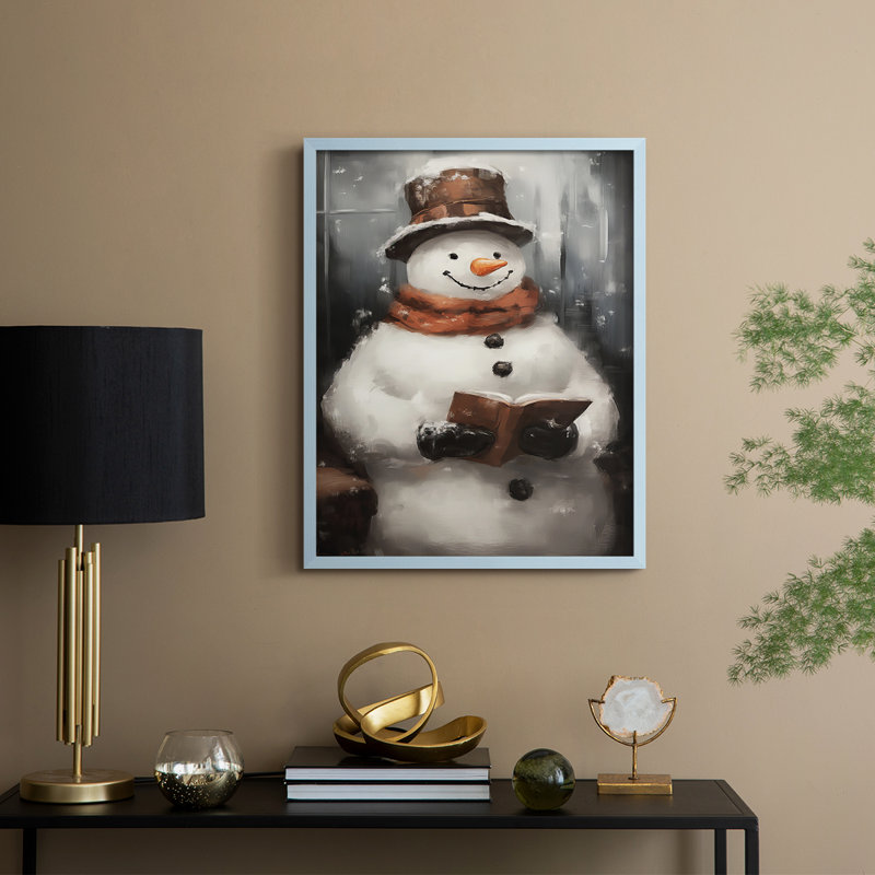 «Christmas Holiday Art», série 2-CXL III, reproduction encadrée - bois massif