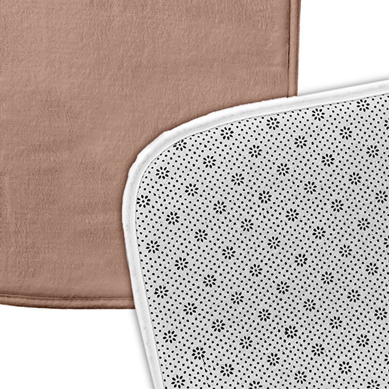 Non-Slip Bath Mat, 21" W x 34" L, Pink
