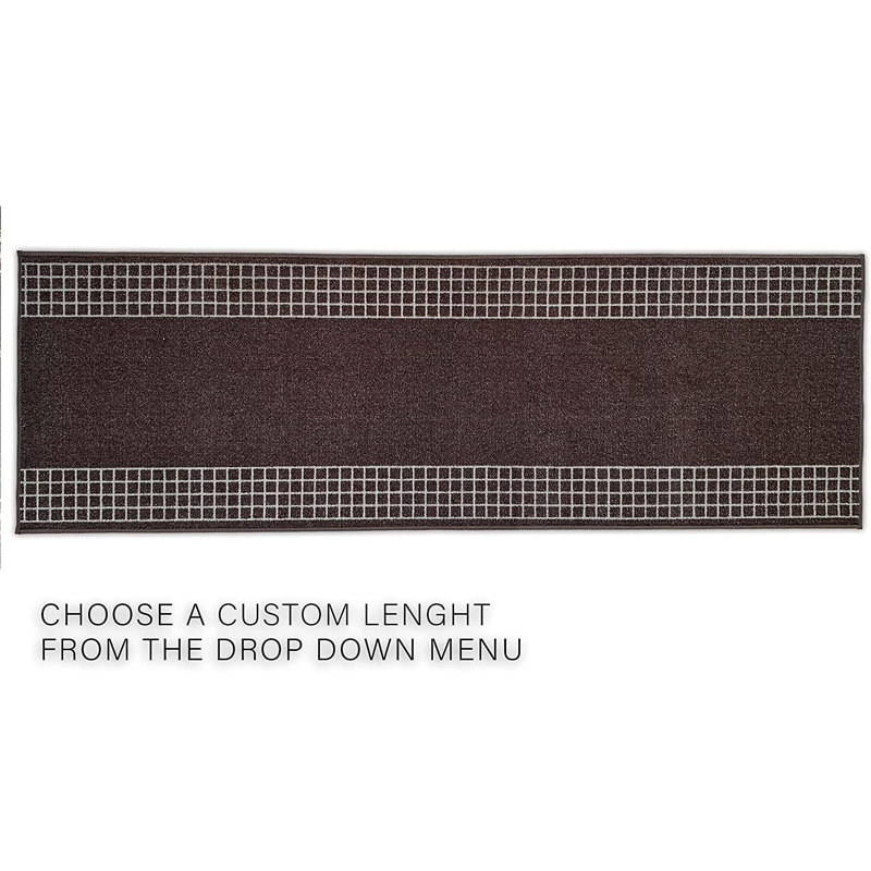 Performance Checkered Indoor Rug, Runner 2'7'' x 10'