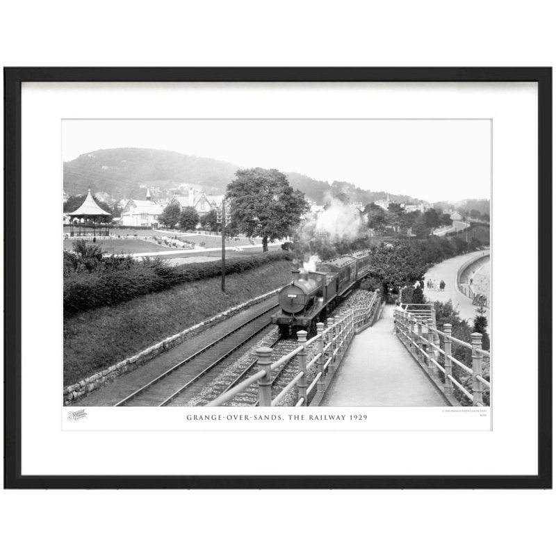 Grange-Over-Sands, The Railway 1929 by Francis Frith - Single Picture Frame Print, 40cm H x 50cm W x 2.3cm D