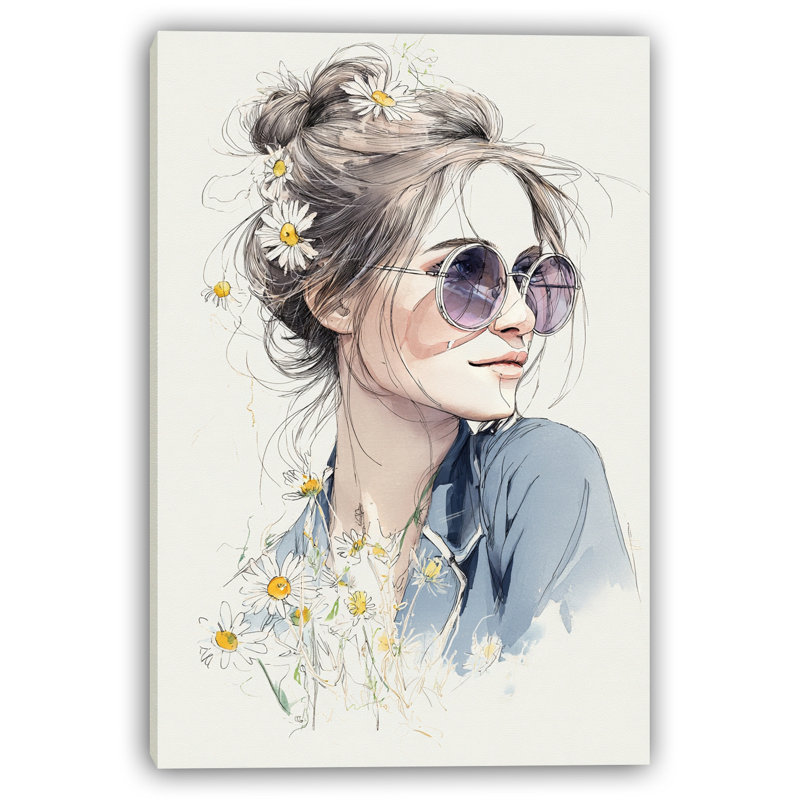 Daisy Daydream Wrapped Canvas Wall Art