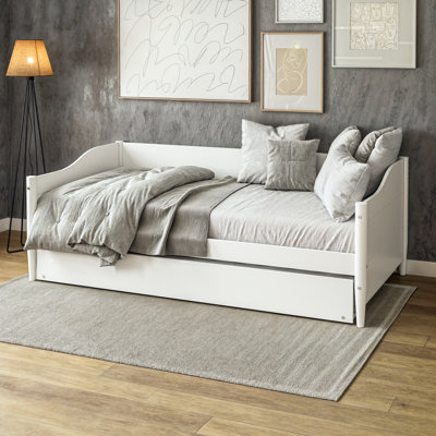 Anayelli Solid Wood Classic Daybed with Trundle