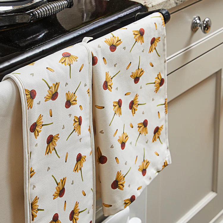 Cotton Floral Tea Towel Kitchen Towel