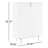 40" Cabinet In Matte White With Brass Legs