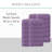 Willow 12 Pieces Towel Set – 100% Combed Cotton, Premium Quality 630 GSM, Purple, Ultra-Soft & Highly Absorbent (12 Hand Towels)-120631039-120631025