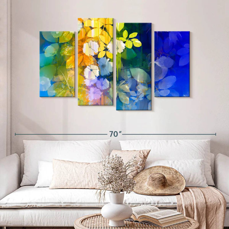 Harnek Flower Blooms, 32" H x 52" W