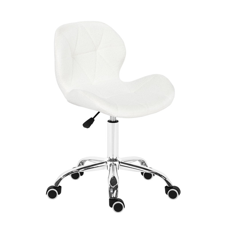 Natala Office Chair with Headrest, White