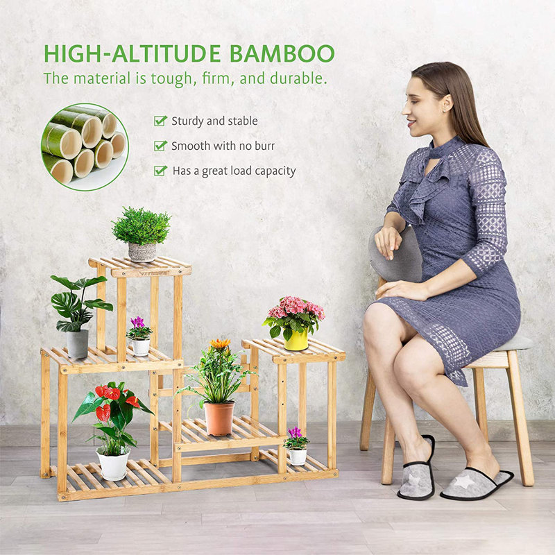 Support pour plante en bambou Arvile