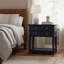 Carmona Midnight Blue 2-Drawer Tray Top Nightstand-127371365
