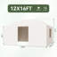 Housse hivernale universelle 16 po x 12 po pour abris de jardin à toit rigide-120092766