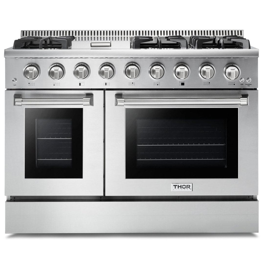 Thor Kitchen 48" Smart Natural Gas Free Standing Range with 6 Burners Thor Kitchen
