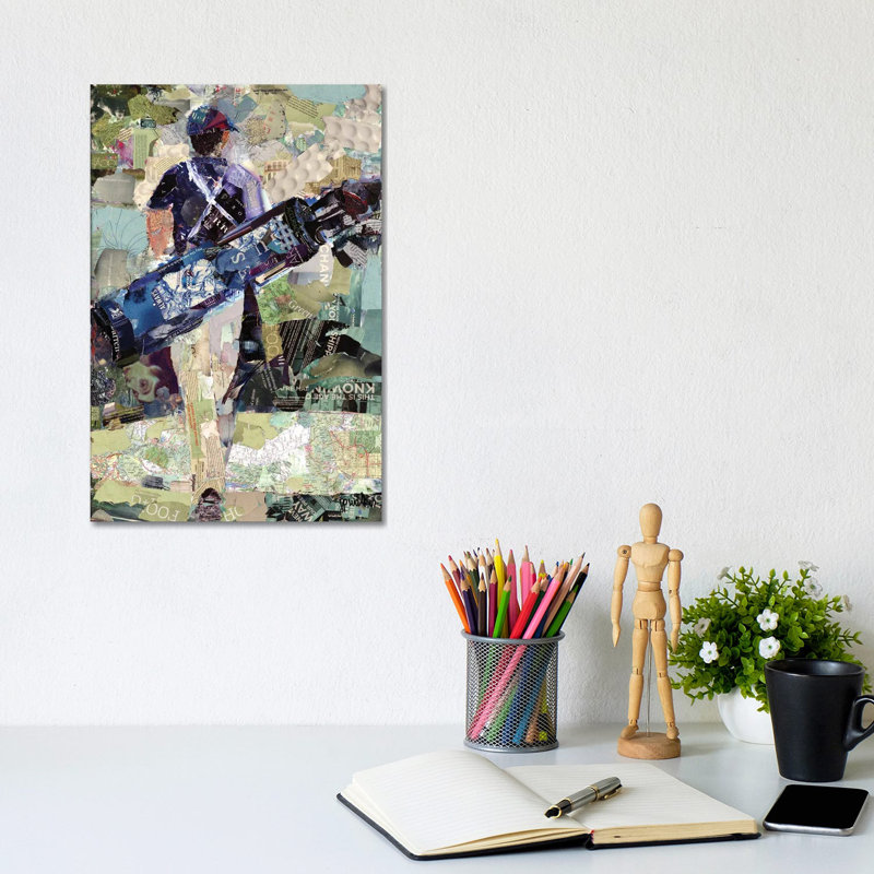 Master Of Heaven Bold Eagle by Nik Rave - Print on Canvas, Wrapped Canvas, 20.32 cm H x 30.48 cm W