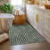 Machine Washable Rug Modern Plaid Rug Soft Area Rug Non Slip Soft Thin Rug Low Pile Foldable Rug for Living Room, Bedroom, Dining Room