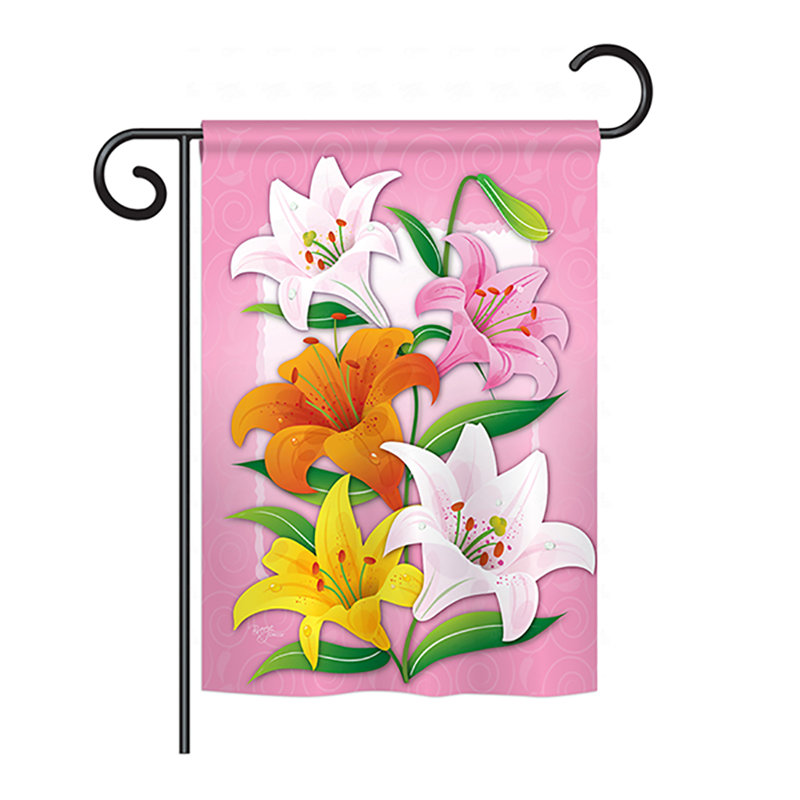 Double Sided 40'' H x 28'' W Polyester Garden Flag, 18.5" H x 13" W