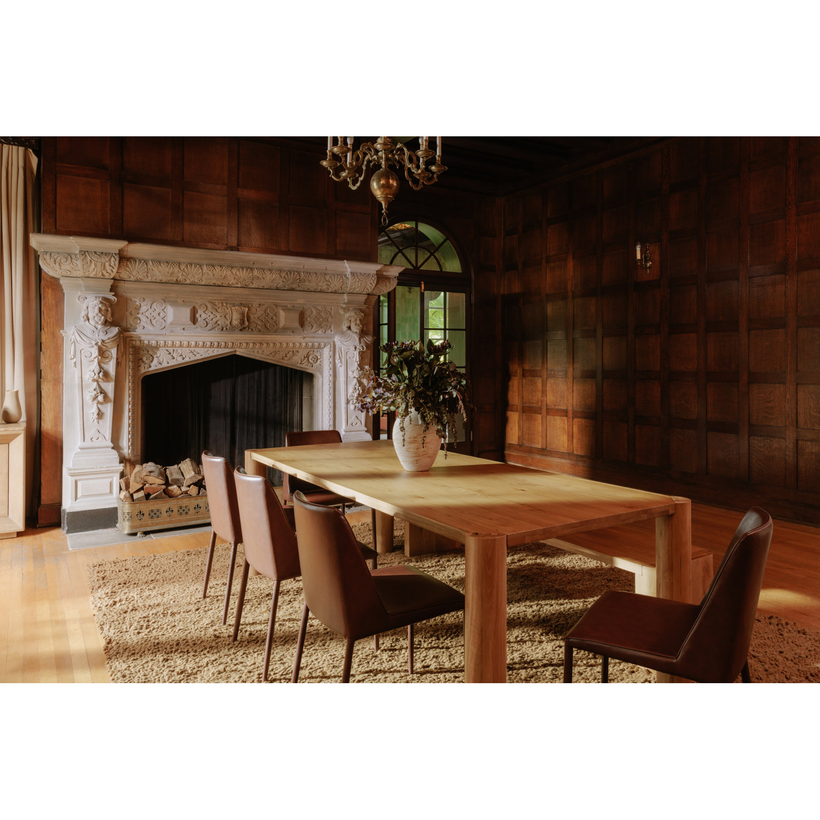 Channing Dining Table, Natural, 39" W x 96" L
