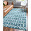 Tapis bleu / ivoire en laine Numa-76872397