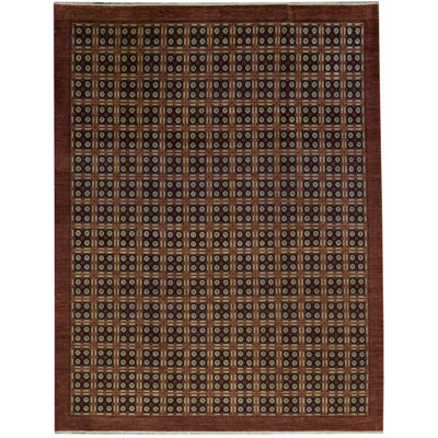 Hand-Knotted High-Quality Brown Area Rug