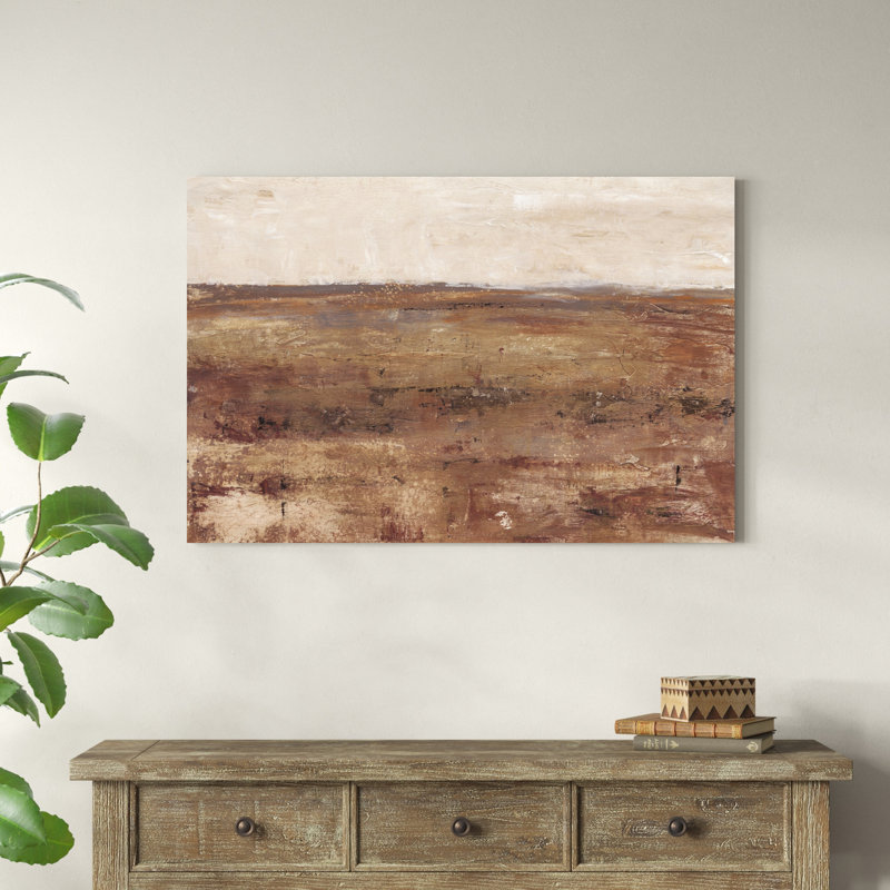«Rust Terrain I», peinture sur toile, H 32 po x l 48 po