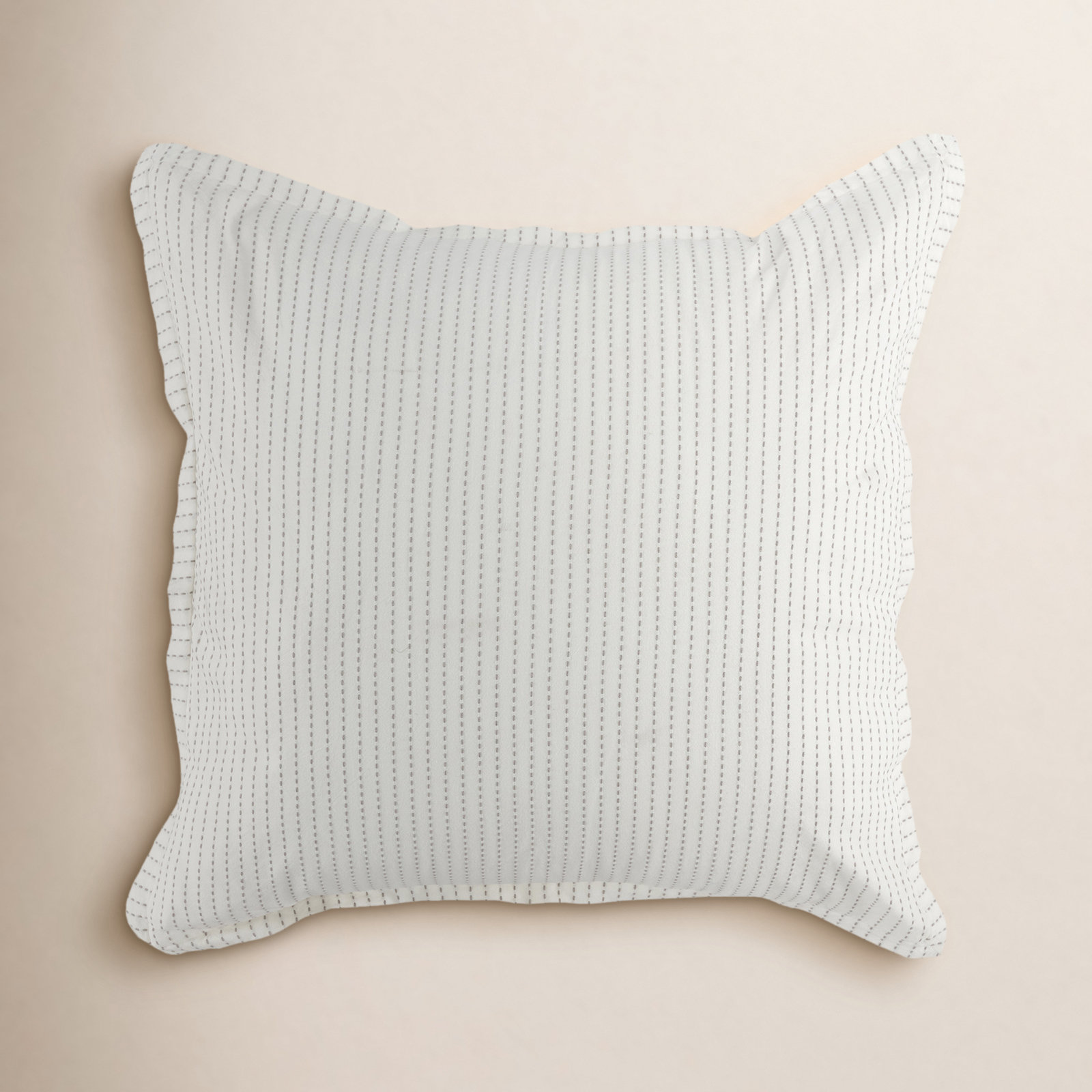 Burrowes Cotton Shams, Euro, Ivory