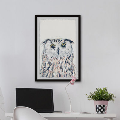 'Lester 'Funky Owl Portrait II' Framed Print